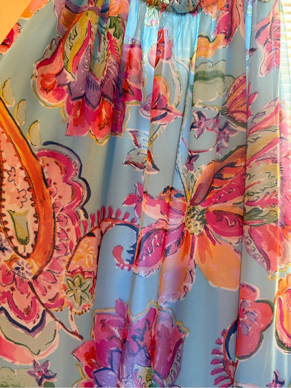 Nicole Miller Watercolor Floral Maxi Dress - Picture 7 of 7